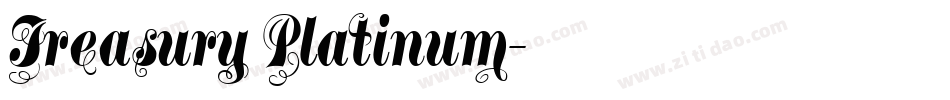 Treasury Platinum字体转换